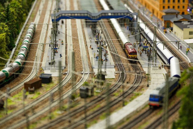 大きな鉄道模型